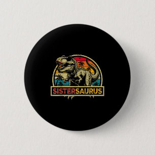 Zustersaurus T Rex Dinosaurus Zus Saurus Familie M Ronde Button 5,7 Cm