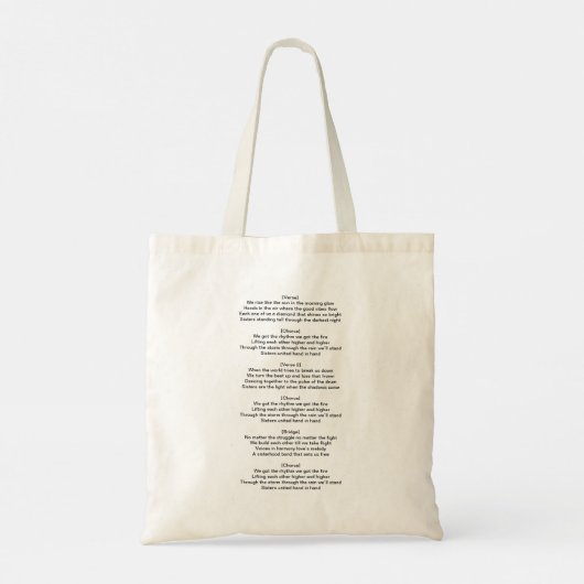 Zusterschap Zusters Helpen Zusters Tote Bag (Achterkant)