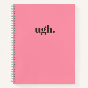 zut. Journal minimaliste rose chic
