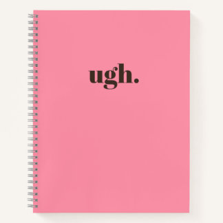 zut. Journal minimaliste rose chic