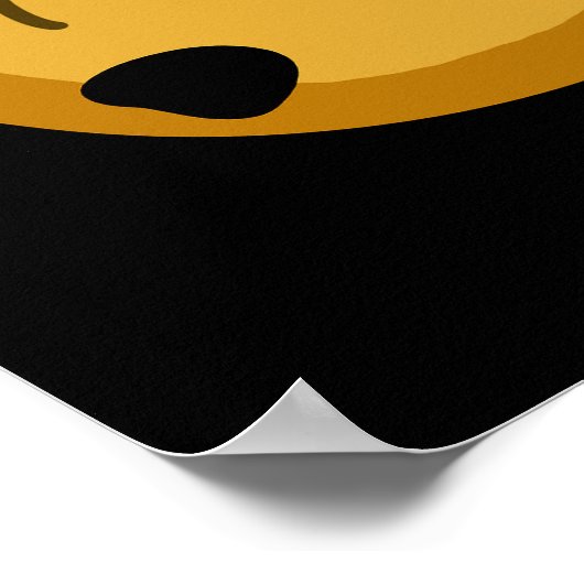 Zuur Deeg Grappig Bakken Pun Donker BG Poster (Hoek)