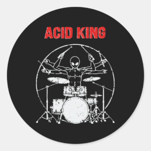 Zuur Koning Ronde Sticker