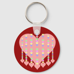 Zuur van hartencadeautjes en kleding sleutelhanger