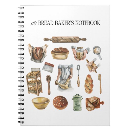 Zuurdeeg bakker notitieboek, recept notitieboek (Voorkant)