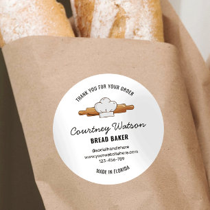 Zuurdesembrood Bakkerij Bedankt Label
