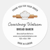 Zuurdesembrood Bakkerij Bedankt Label (Voorkant)