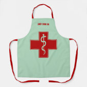 Zuurkruiden groen en rood schort (Voorkant)