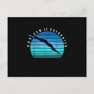 Zuurstof heeft een overwaardering van de zwembaart aankondigingskaart