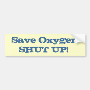 Zuurstofhoudende Bumpersticker
