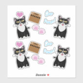 Zuurzame Cartoon voor wasdroger Sticker (Vel)