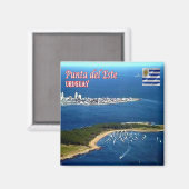 ZUY005 URUGUAY, Punta del Este, Fridge Magneet (Voorkant / Achterkant)
