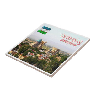 zUZ004 SAMARKAND, Oezbekistan, Azië, Tegeltje