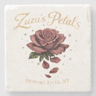 Zuzu's Bloemblaadjes Bedford Falls, NY Vintage Roo Stenen Onderzetter