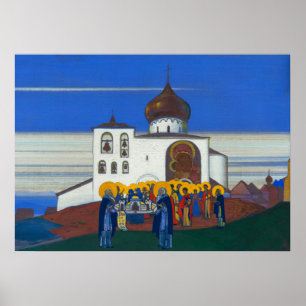 Zvenigorod door Nicholas Roerich Poster