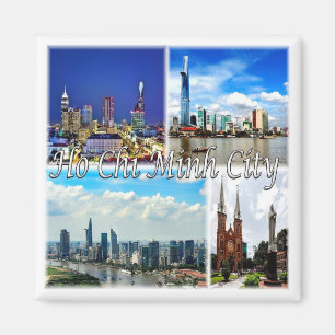 zVN013 HO CHI MINH City SAIGON, Mosaic, Fridge Magneet