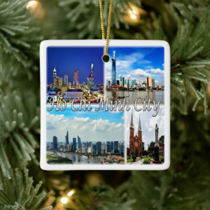 zVN013 HO CHI MINH City SAIGON, Mosaic Keramisch Ornament