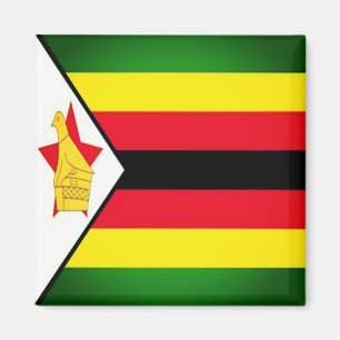ZW001 ZIMBABWE, vlag, Afrika, Fridge Magneet