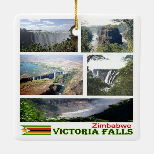 ZW008 VICTORIA-HERFSTEN, Mosaic, Zimbabwe, Keramisch Ornament (Achterkant)