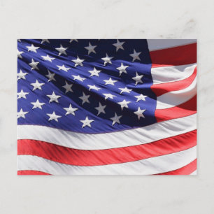 Zwaaien Amerikaanse vlag Briefkaart