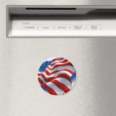 ZWAAIEN AMERIKAANSE VLAG MAGNEET (Insitu (Vaatwasser))