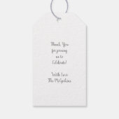 zwaan Baby shower Cadeaulabel (Achterkant)