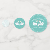 zwaan Baby shower Confetti (Voorkanten)