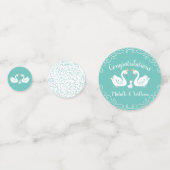 zwaan Baby shower Confetti (Achterkanten)