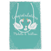 zwaan Baby shower Medium Cadeauzakje (Voorkant)