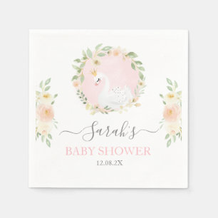 Zwaan babyshower servetten