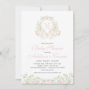 Zwaan babyshower uitnodiging