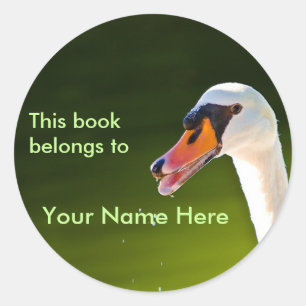 Zwaan Boekplaat Sticker