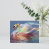 zwaan briefkaart (Staand voorkant)