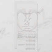 Zwaan bruiloft programma | Volledig (Voorkant / Achterkant)