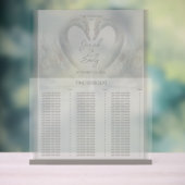 Zwaan bruiloft Zitting Grafiek Acryl Teken Bord (Neutraal)