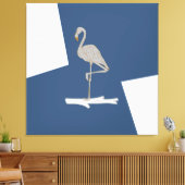 Zwaan, eenvoudig ontwerp canvas afdruk (Insitu (Woonkamer))