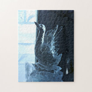 Zwaan Ijssculptuur, Quebec, Canada Legpuzzel