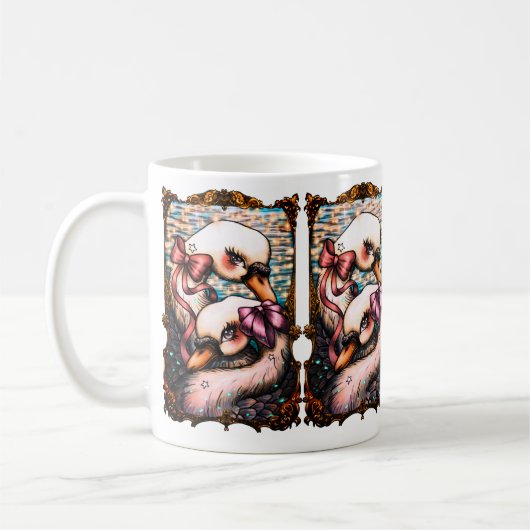 Zwaan Liefhebbers Koffiemok (Links)