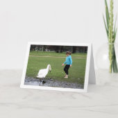 Zwaan met Kind Kaart (Voorkant)