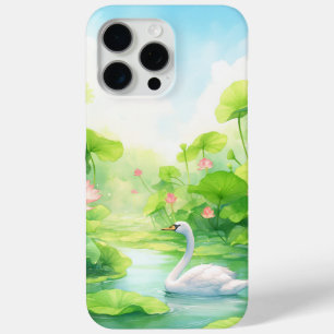 Zwaan Natuur Omhelzing iPhone 15 Pro Max Hoesje