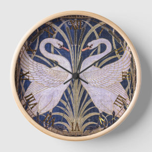  zwaan, rush en iris van W. Crane