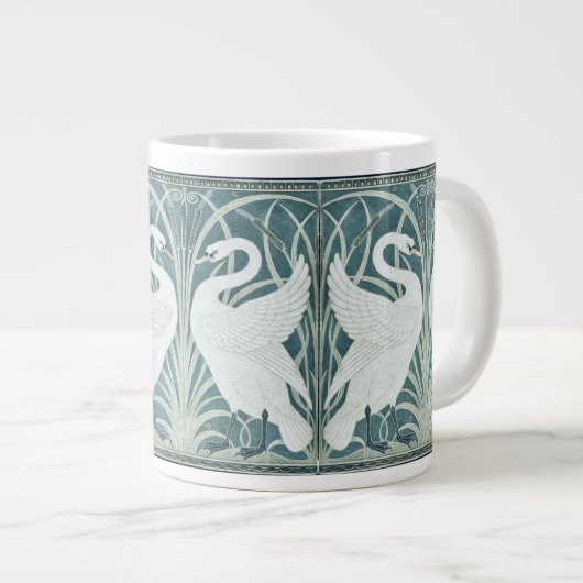 zwaan, rush en iris van W. Crane Extra Grote Beker (Voorkant rechts)