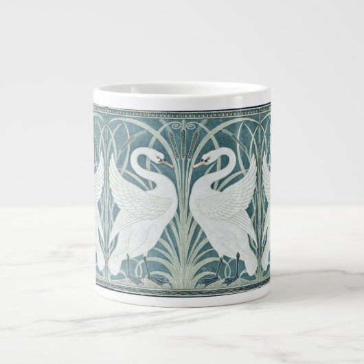 zwaan, rush en iris van W. Crane Extra Grote Beker (Voorkant)
