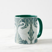 zwaan, rush en iris van W. Crane Mok (Voorkant rechts)