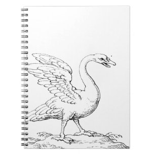 Zwaan Symbool van Liefde en Trouw Fijne Kunst Notitieboek