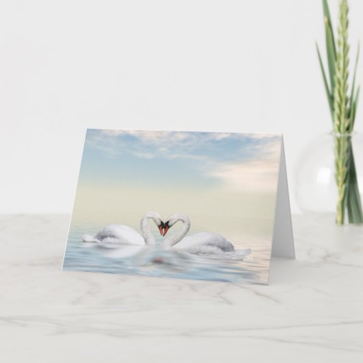 Zwaan verliefd kaart (Voorkant)