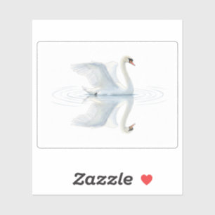 Zwaanreflectie Sticker