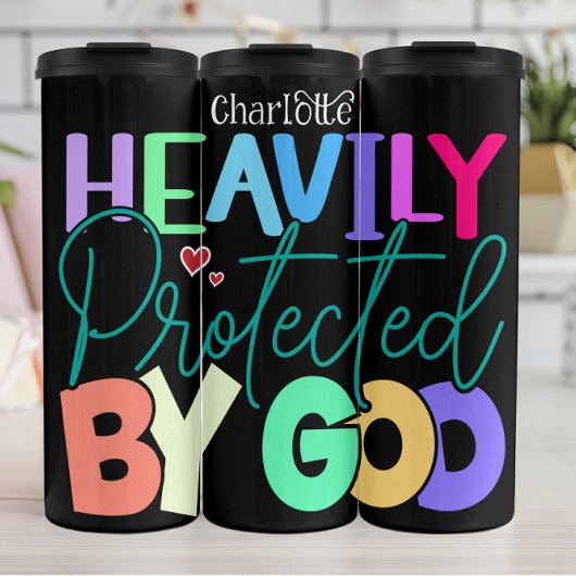 Zwaar beschermd door God Thermosbeker