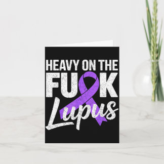 Zwaar op het lupus bewustzijn sle fighter paars kaart