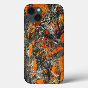 Zwaar Oranje Camo iPhone 13 Hoesje