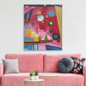 Zwaar Rood door Wassily Kandinsky Canvas Afdruk (Insitu (Woonkamer))
